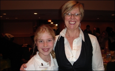 Tweenangel Tabitha with Webkinz’ Director of Communications, Susan McVeigh.